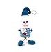 Vovotrade 2016 Christmas Hot Sale!!! Christmas Snowman Ornaments Party Xmas Tree Hanging Decoration 12.6 inch (Blue)
