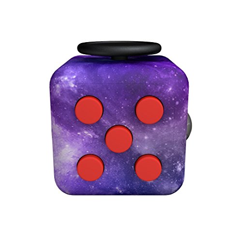 Hacercop Fidget Magic Cube Relieves Stress Anxiety for Children and Adults,Developing children's intelligence (Starry-sky)