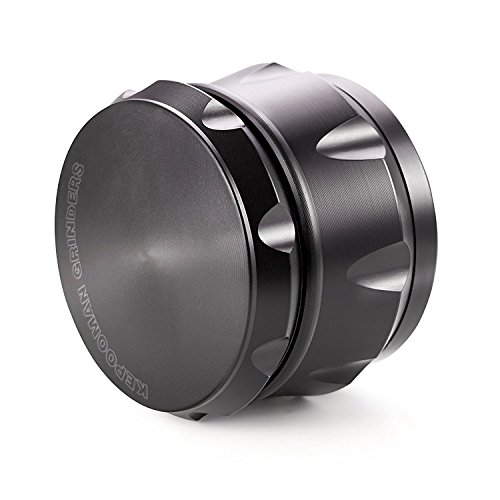 Schleifer – Brecher Trommel 2,5 Zoll 4 Stück TabakGewürz, Kräuter Schleifer mit Pollenfänger Magnetische TOP - 2