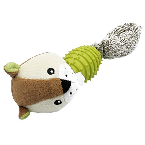 hnnew Mascota Perro de Peluche Plástico Masticar Juguete Limpieza de Dientes Entrenamiento Cachorro Juguetes de descompresión (Verde)