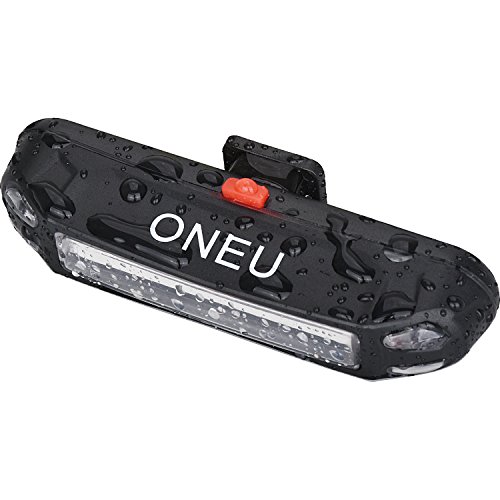 ONEU Fahrradbeleuchtung, Fahrrad Rücklicht, 100 Lm Wiederaufladbare LED Wasserdicht Sport Fahrradlicht 6-Modus - 4