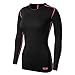 TCA SuperThermal Base Layer Damen Laufshirt Langarm Funktionsshirt - Schwarz / Rosa, S
