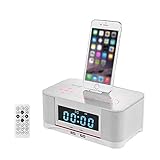 ➤ Control remoto inalámbrico: reproductor de control remoto con todas las funciones, recepción precisa de la señal, fácil de controlar el volumen, cambiar canciones, disfrutar de la música a voluntad. Brillo de luz de fondo ajustable. La noche no afecta su sueño