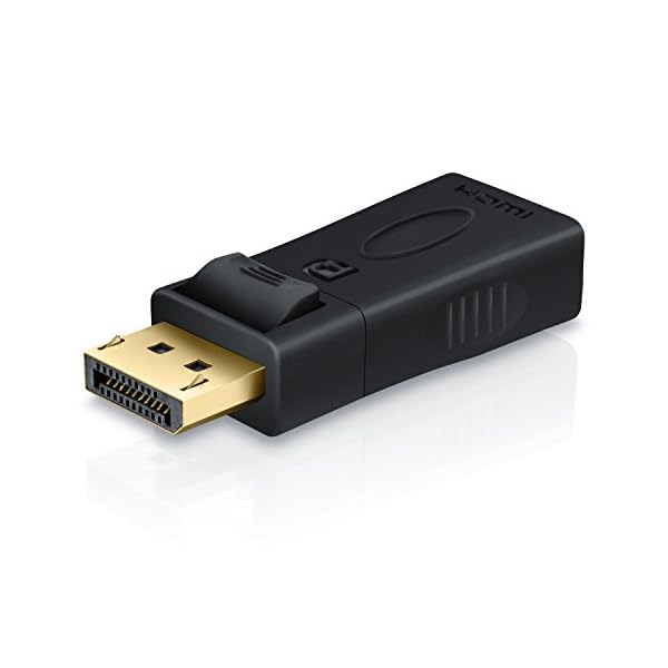 CSL-Computer Displayport zu HDMI Adapter Full HD 1080p - DP Stecker zu HDMI Buchse - Ideal für Apple Produkte PC Grafikkarten