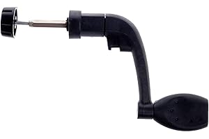 WYJUAN 1 x schwarze Universal-Kunststoff-Angelrollen, Kurbel, Rockarm, Spinnrad, Greifrollen