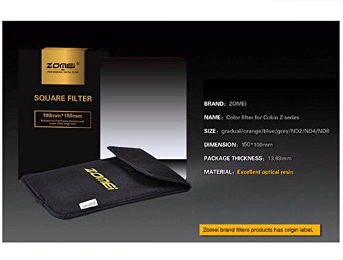 Zomei Gradu   Neutre Densit   ND4 GND4 Filtre Carr   pour Cokin Z Series Filtre 150 x 100 mm 4x6 Titulaire et Canon Nikon Sony Cam  ra