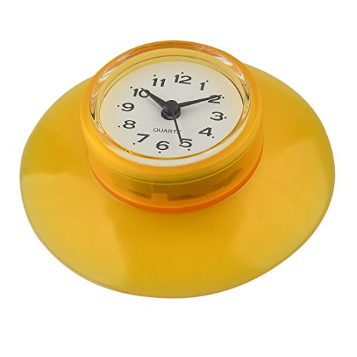 Vicoki Silikon Saugnapf Uhr Wasserdicht Mini Küche Bad Dusche Uhr – Gelb - 7