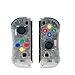 Produktbild Wireless Controller for Nintendo Switch Kabelloser Bluetooth Gamepad Joystick, EIN Paar Kabelloser Pro Gamepads Für Nintendo Switch-Schwarz (R) & Gold (L) (Produkte Von Drittanbietern),Clear