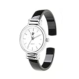 Gskj Damenuhr Quartz Uhr Mode Metall Wasserdichte Uhr Leuchtend Armbanduhr Passend für Student Damen,A