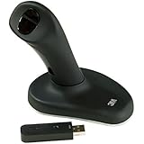 3M Optical USB Ergonomic Wireless Mouse, 3 Buttons - Large, Black