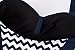 HASIDING Retro Wave Striped One Piece Swimsuit Halter Bathing Suit for Women Blue Size XL