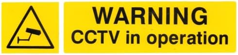 Warning, Health & Safety, Security Self Adhesive Rigid Plastic Sign (CCTV in Operation)