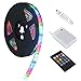 Price comparison product image AWIS LED Strip Lights,5V Battery Case Flexible Powered,IP65 Waterproof Strip Lights with 20 Keys Remote Control and Voice Control Multi Color Changing,2M