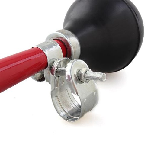 Fahrradhupe Ballhupe Fahrradklingel Fahrradglocke Metall Retro Dunkelrot NEU - 5