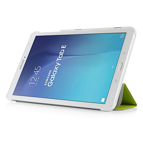 iHarbort® Samsung Galaxy Tab E 9.6 Hülle – Ultra Slim Leder Tasche Hülle Etui Schutzhülle Für Samsung Galaxy Tab E 9.6 Zoll T560 T565 Case Cover Holder (Galaxy Tab E 9.6, grün) - 2