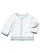M&Co Baby Boys Newborn Long Sleeve Car Print Velour Popper Front Cosy Cotton Cardigan White 0/3 Mnths