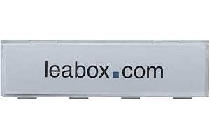 DAKOMYO leabox Namensschildabdeckung für Standard Namensschilder | Glasklar mit Einlage aus Papier | Maße: 60x15