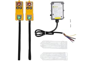 FTVOGUE Przemysłowy Pilot Zdalnego Sterowania Crane Remote Controller Bezprzewodowy Wodoodporny Wciągnik do Dźwigów Mostowych(AC 380V)