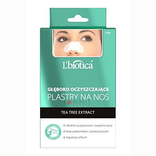 L'Biotica Nasal Stripes Deep Purrifing with Tea Tree Extract Nose Patches 3pcs