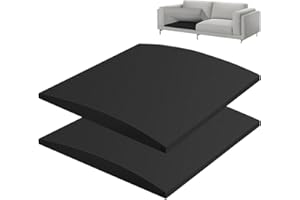 XPJBKC Sofa Cushion Support, 2 Pack 50 x 50cm Sofa Saver Furniture Seat Support Foam, High-Density Curve Sponge sofa support Pad, Upholstery Sag Repair Padding for Seat Cushions, Black