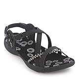 Sportliche Sandalen Izas Ancelle Sandalia, Damen 40 Schwarz/Silber