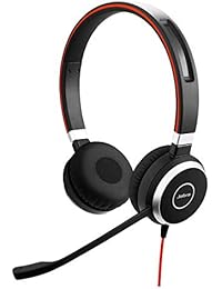 Jabra Evolve 40 MS Stereo-Kabel-Headset mit USB und 3,5 mm-Klinke f&uuml;r PC/Laptop/Smartphone/Tablet, Busylight, f&uuml;r Skype for Business