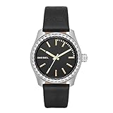 Diesel Damenuhr Leder/Sonstige analog Quarzwerk Lederband DZ5530