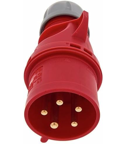 BLAU 32A 230V 2P+E Industrielle Inline Stecker Anschluss IP44 EUR 23,30