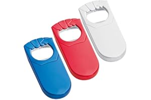 OHNE MARKENNAME 3x Faust-Flaschenöffner / Farbe: je 1x blau, rot und weiß
