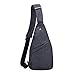 Produktbild Männliche Anti-Diebstahl-Rucksack Männer Gurt Umhängetasche Männer wasserdichte Reise kleine Brusttasche Slim Mini Messenger Bag Anti-Fall (Color : Black)