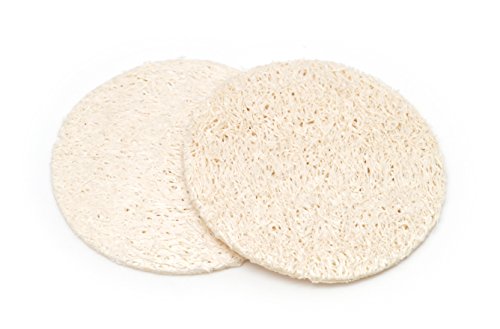 Basicare Natural Loofah Facial Sponge 6 cm - Pack of 3