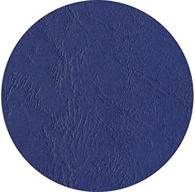 LMG-BMDL-DBL-R2 - premium thermal binding cover, leather structure with a clear front, 2 mm, 50 pieces, dark blue