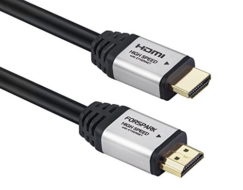 HDMI-Kabel, 1.8m(6feet), von FORSPARK– HDMI 2.0 (4K) – 18Gbps, 28AWG,– Für 4K/HDTV‘s, Xbox 360, Xbox One, PS3, PS4, Apple TV, TV-Empfänger, Computer, Blu Ray, Roku-kompatibel