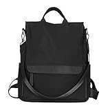 ★ Design: Der Hauptreißverschluss ist auf der Rückseite der Tasche entworfen. Es hat Anti-Diebstahl-Funktion, mit der Sie bequemer und sicherer einkaufen können. Das Design des abnehmbaren Schultergurts macht den Rucksack praktikabler. Sie können es als Umhängetasche oder Rucksack tragen. Der Stil ist veränderbar, einfach und modisch.