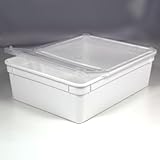 BraPlast Dose 3,0 Liter 24,5 x 18,5 x 7,5 cm - weiß mit...