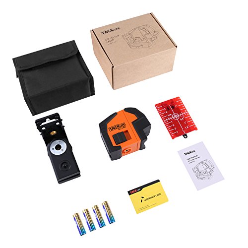 Tacklife SC L02 Klassischer Kreuzlinien-Laser mit Messbereich 20M und Neigungsfunktion, 130 Grad selbstnivellierenden Kreuzlinien und Vertikale Linie, Linienlaser IP 54 Staub- und Spritzwasserschutz( inkl. Schutztasche, Magnetische schwenkbare Haltung) - 7