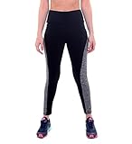 YR.Lover Damen Strumpfhose Active Yoga Running Hosen Workout Leggings black