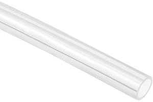 UXCELL sourcing map Tube en Silicone 2mm ID X 3mm OD 16.4ft Tube en caoutchouc de Silicone Flexible tuyau d'air d'eau tuyau Transparent pour le transfert de pompe