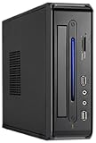  Linkworld Computer Case Slim PC-Gehäuse Mini ITX schwarz