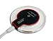 CurioCity Qi Wireless Charger - Ultra-Slim UFO Shape Crystal Clear Wireless Charging Pad with LED light for iPhone X/ 8/ 8 plus, Samsung S6 S7 S8 Note 8, All Qi-Enabled phones (Black with Red Edges) RS.999.00