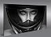 Produktbild Bild auf Leinwand Frau mit Motorrad Helm 1K Leinwandbild Wandbild Poster von islandburner - art up your life ®