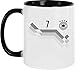 Produktbild EZYshirt® WM 2018 Deutschland Wunschname Wunschnummer Kaffeetasse Kaffeebecher