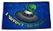Produktbild Fahne / Flagge Alien I want to believe 90 x 150 cm