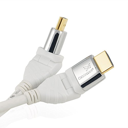 Mackuna Flex **Neueste Version** 2M (2 Meter) HDMI Flexibel Kabel **verfügt über Dreh- und Schwenkbare Stecker 24K Gold** mit Ethernet (Neueste Version 2.0 / 1.4a 21 Gbps) 1080p, 4k2k, PS4, XBOX ONE, DVD, Blu-ray, SKY HD, UHD, FULL HD LCD, PLASMA & LED TVs, 3D TV , ARC, Dolby TrueHD Audiowiedergabe - 6