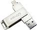 Produktbild QShare USB 3.0 32GB iPhone Lightning Flash Drive for iPhone, iPhone X iPad iPod Touch External Storage,Touch ID Encryption and Apple MFI Certified