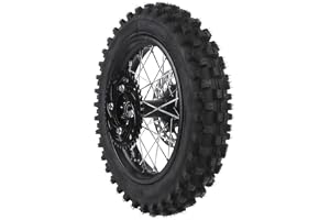 12 Tum Smutscykel Bakhjulkant 80/100 12 3,00 12 Bakhjuldäck och Fälg Innerrör 15 Mm Axel med Bromsrotor och 420 41T Kedjehjuls Premiumkvalitet för Motorcyklar Utanför Vägen