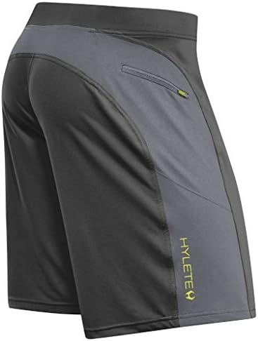 HYLETE Men's Helix II Shorts Cargo Pockets Gun Metal/Cool Gray Large/Regular