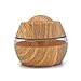 Produktbild GY Holzkorn Aroma Befeuchter, Stiller Ätherisches Öldiffusor, LED-Licht + Anti-Dry-Schutz, Geeignet Für Büro/Schlafzimmer, Braun