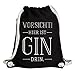 Produktbild Statement Turnbeutel Vorsicht! Hier ist Gin drin