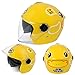 Produktbild Kinderhelm Elektro Motorrad Junge Mädchen Kind Baby Vier Jahreszeiten Cartoon Helm Winter Voller Helm (Farbe : Gelb, größe : B)